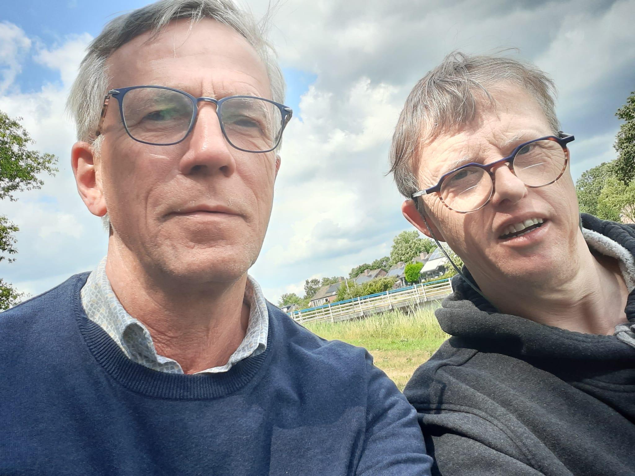 Selfie vader en zoon